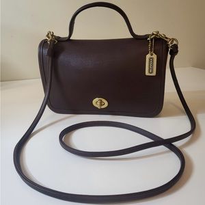 Vintage Coach Casino Bag in Mahogany 9924